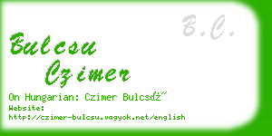 bulcsu czimer business card